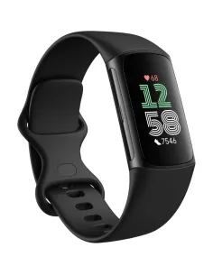 Fitbit Charge 6 Obsidian - Pulsera Actividad GPS Google