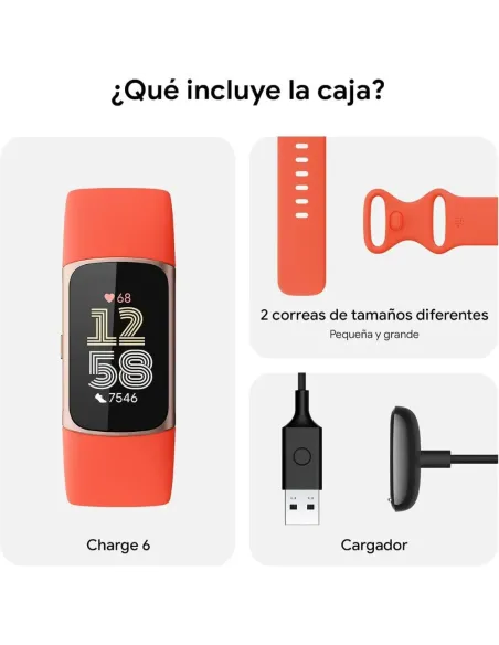 Google Fitbit Charge 6 Coral / Gold