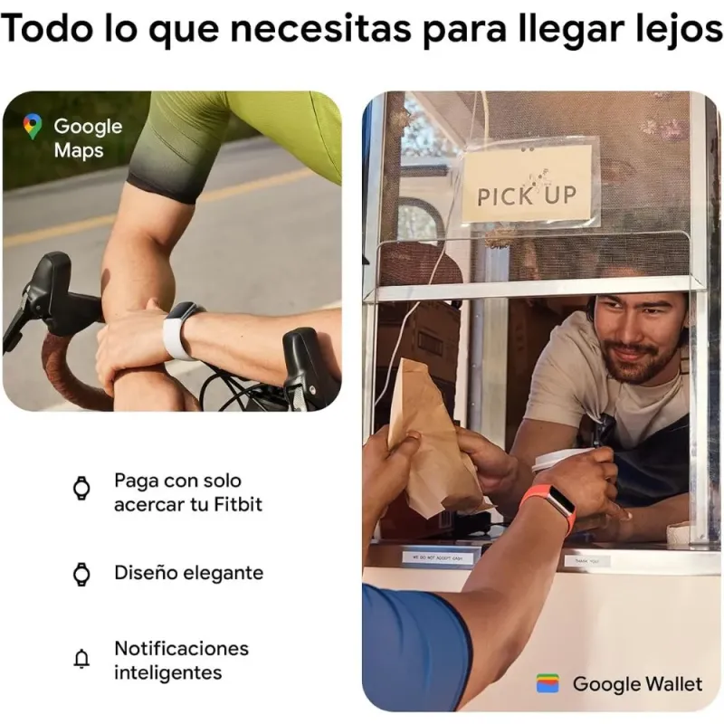Fitbit Charge 6 Porcelain Silver: Pulsera GPS AMOLED y Google