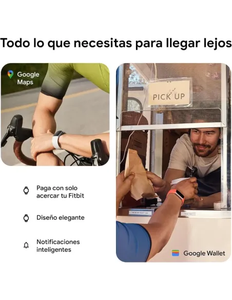 Fitbit Charge 6 Porcelain Silver: Pulsera GPS AMOLED y Google