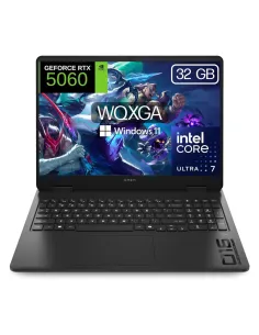HP OMEN Slim 16-an0054ns Ordenador Portátil Gaming 16'' 2K Core Ultra 7 255H 16GB/1TB SSD RTX 5060 Sin SO