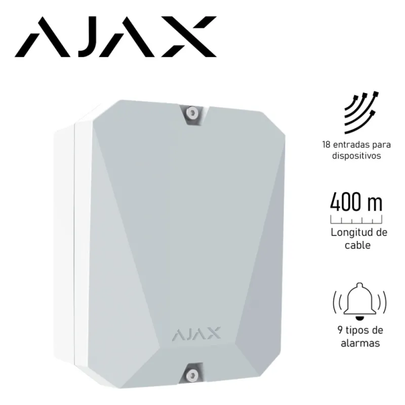AJAX Multitransmitter | Expansor 18 zonas cableadas inalámbrico 868MHz