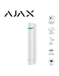 AJAX GlassProtect | Detector rotura cristal 9m inalámbrico