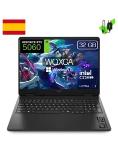HP OMEN Slim 16-an0054ns Ordenador Portátil Gaming 16'' 2K Core Ultra 7 255H 16GB/1TB SSD RTX 5060 Sin SO