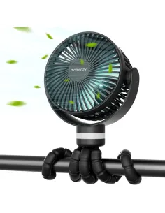 Ventilador con clip para cochecito Momcozy Negro