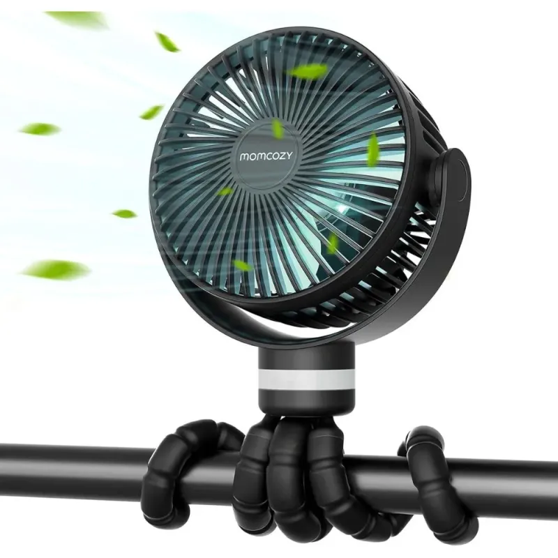 Ventilador con clip para cochecito Momcozy Negro