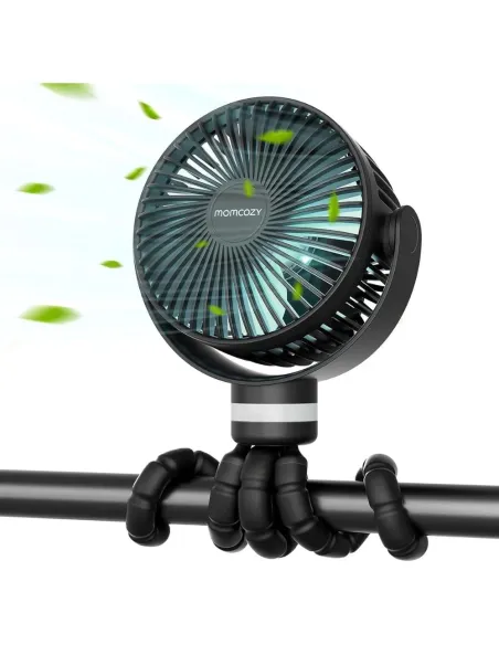 Ventilador con clip para cochecito Momcozy Negro