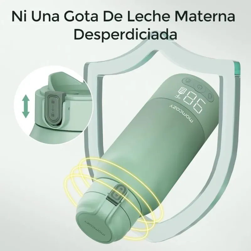 Calentador de leche portátil Momcozy | Calienta en 3-5 minutos