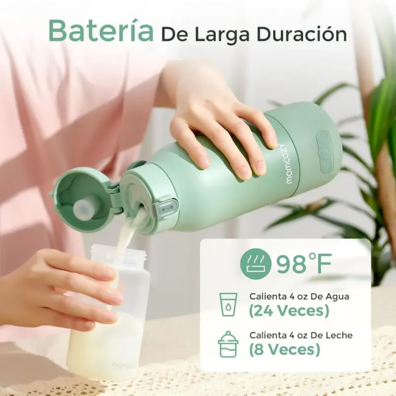 Calentador de leche portátil Momcozy | Calienta en 3-5 minutos