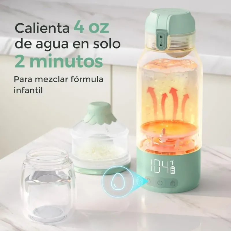 Calentador de leche portátil Momcozy | Calienta en 3-5 minutos