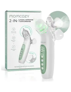 Momcozy aspirador nasal 2 en 1 spray succión 65 kPa