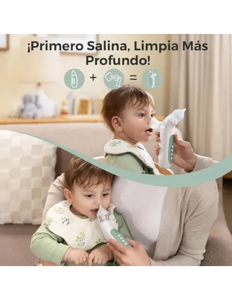 Momcozy aspirador nasal 2 en 1 spray succión 65 kPa