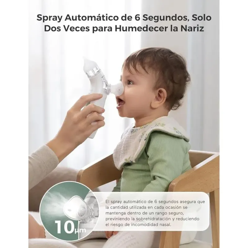 Momcozy aspirador nasal 2 en 1 spray succión 65 kPa