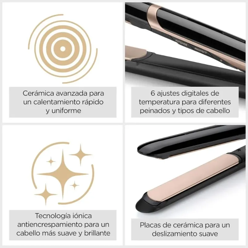 BaByliss Plancha de Pelo Super Smooth | Tecnología iónica 235°C