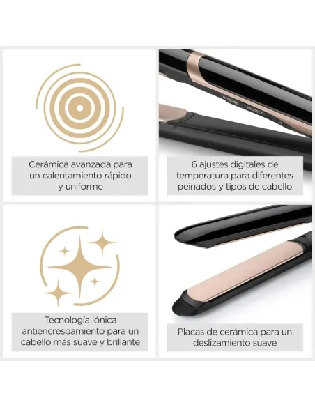 BaByliss Plancha de Pelo Super Smooth | Tecnología iónica 235°C