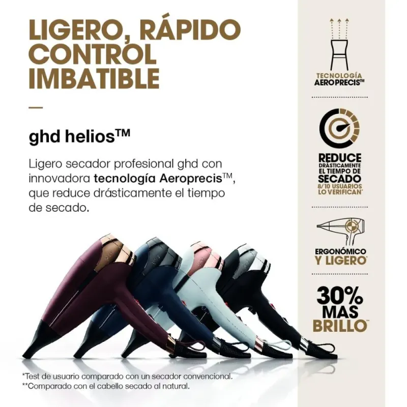 ghd Helios - Secador de Pelo Profesional burdeos