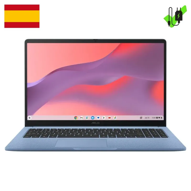ASUS Chromebook CM1505 Laptop 15,6'' Full HD MediaTek Kompanio 540 4GB RAM 128GB ChromeOS y 5TB Almacenamiento