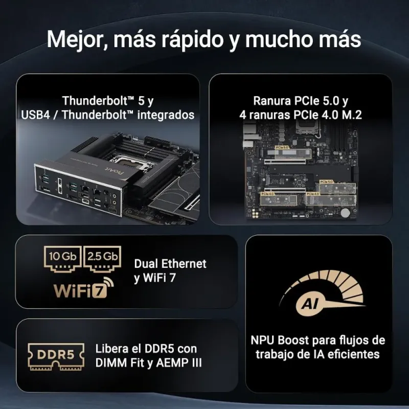 ASUS ProArt Z890-Creator WiFi - Placa Base ATX PCIe 5.0
