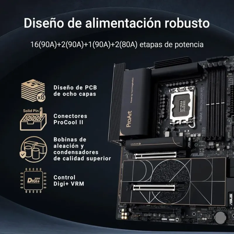 ASUS ProArt Z890-Creator WiFi - Placa Base ATX PCIe 5.0