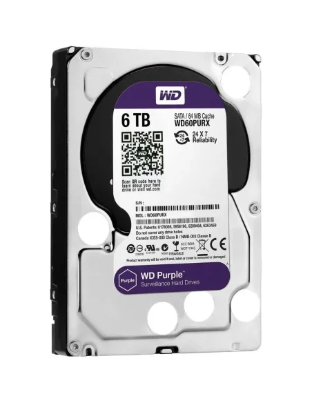 WD62PURZ 6TB: Disco Duro Purple para Vigilancia 24/7