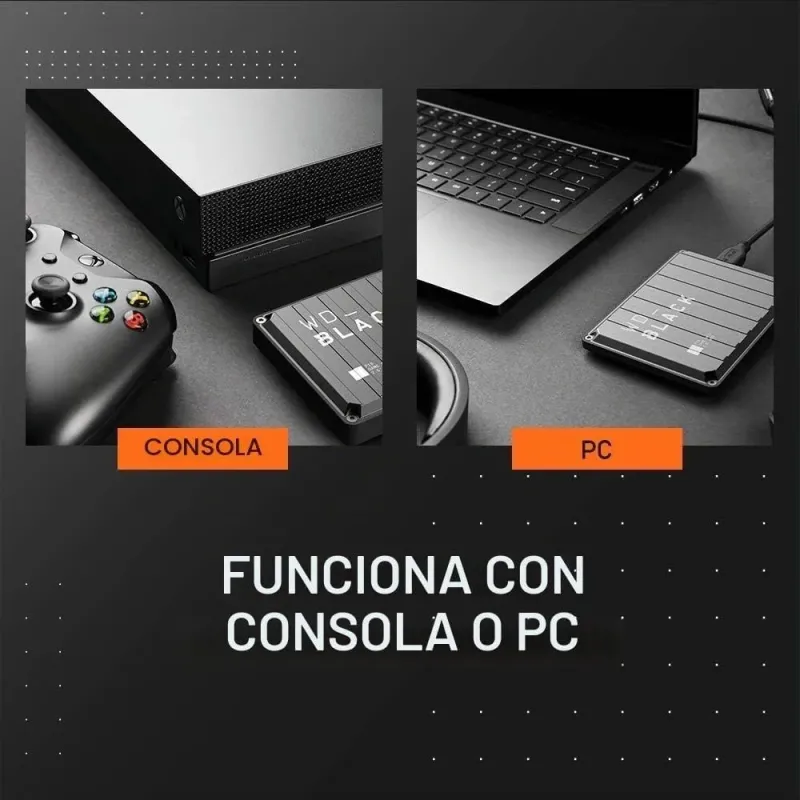 WD_Black P10 2TB disco duro externo gaming consolas PC 130MB/s