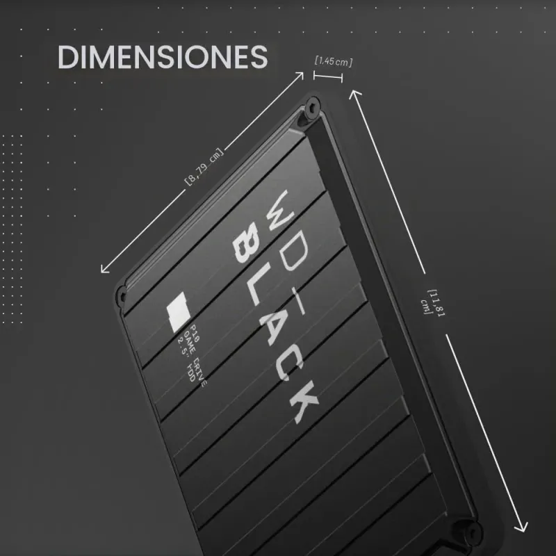 WD_Black P10 2TB disco duro externo gaming consolas PC 130MB/s