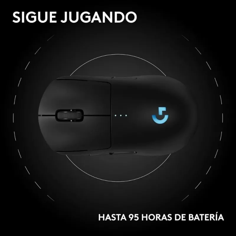Logitech G Pro 2 Lightspeed, Bluetooth, Inalámbrico, 44.000 ppp, Ambidiestro - Ratón Gaming