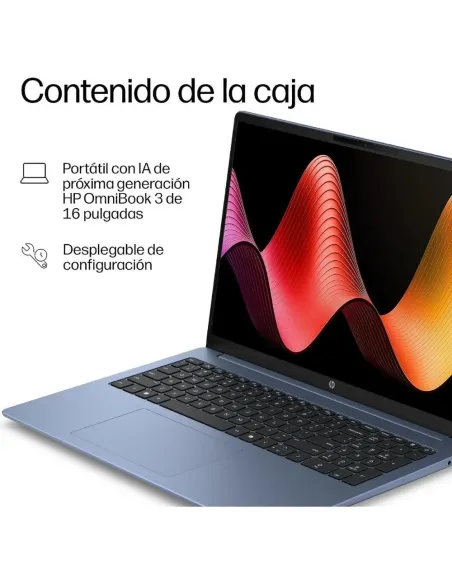 HP OmniBook 3 16-by0019ns Ordenador Portátil 16'' 2K AMD Ryzen 5 16GB RAM 512GB SSD Radeon 610M Sin Sistema Operativo