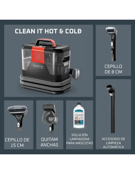 Rowenta Clean It Hot & Cold: aspiradora tapicerías 1150W