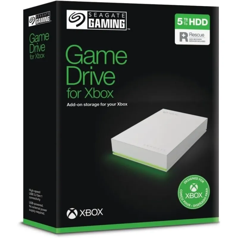 Seagate Disco Duo para Xbox 5TB HDD, LED RGB STKX5000100