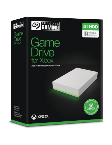 Seagate Disco Duo para Xbox 5TB HDD, LED RGB STKX5000100