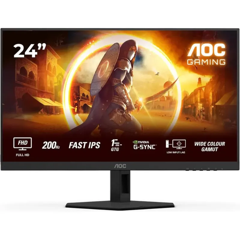 AOC Monitor Gaming 24 Pulgadas 200Hz Panel Fast IPS, 1ms GtG, 24G4HRE