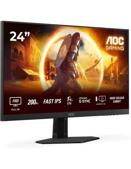 AOC Monitor Gaming 24 Pulgadas 200Hz Panel Fast IPS, 1ms GtG, 24G4HRE