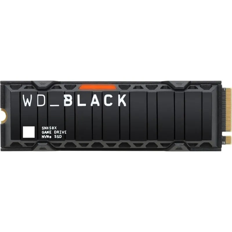 WD Black SN850X SSD M.2 NVMe 1TB PCIe Gen4 Disco Duro Sólido Interno Gaming 7300MB/s con Disipador
