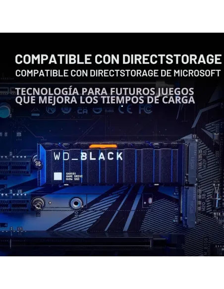 WD Black SN850X SSD M.2 NVMe 1TB PCIe Gen4 Disco Duro Sólido Interno Gaming 7300MB/s con Disipador