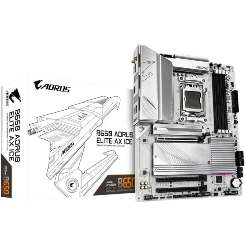 B650 AORUS Elite AX ICE ATX AM5 DDR5 PCIe 5.0 Wi-Fi 6E