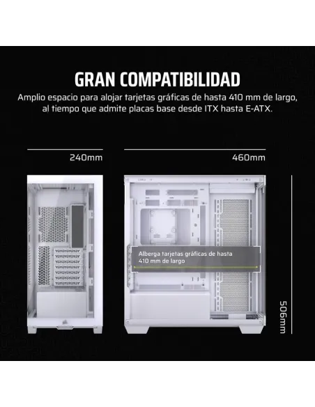Corsair 3500X Torre Blanca ATX | Chasis Gaming Cristal Templado