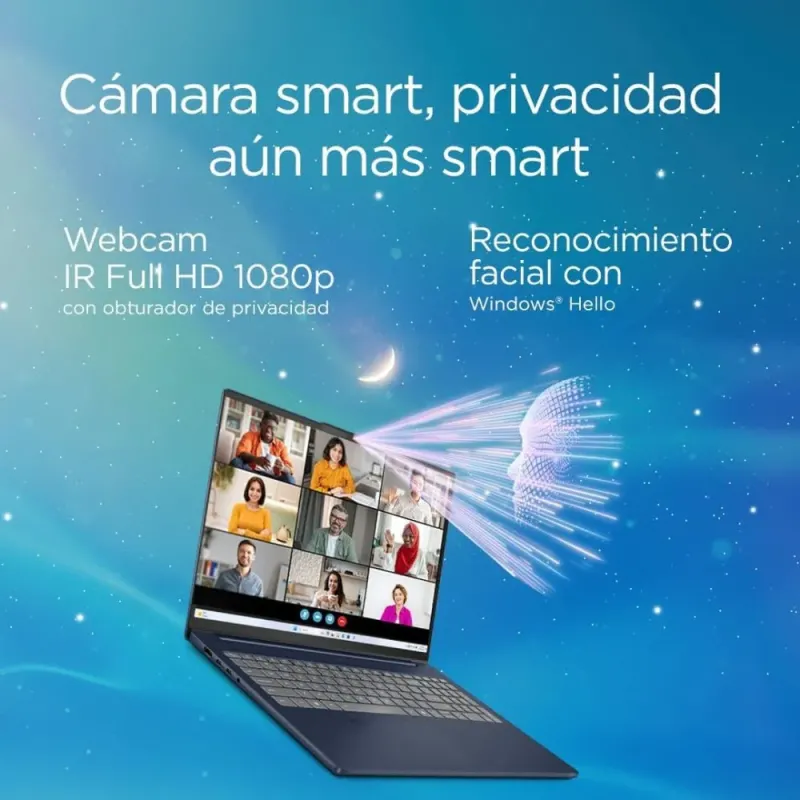 Lenovo IdeaPad Slim 5 Gen 10 Ordenador Portátil 16'' WUXGA Intel Core Ultra 9 185H 32GB RAM 1TB SSD Windows 11 Home Azul