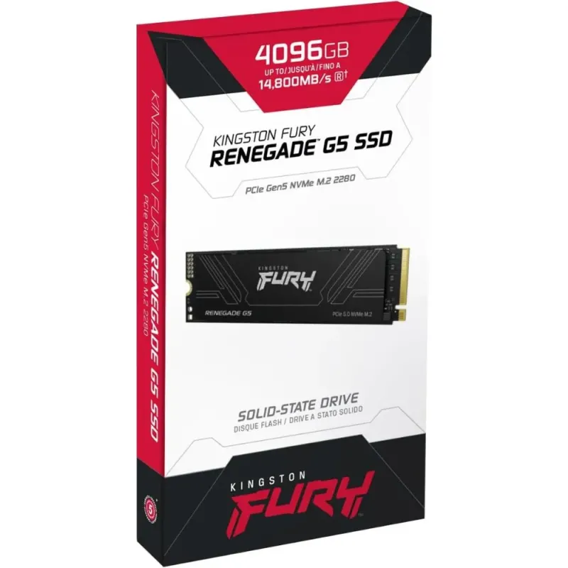 Kingston FURY Renegade G5 4TB PCIe Gen5 SSD M.2 NVMe