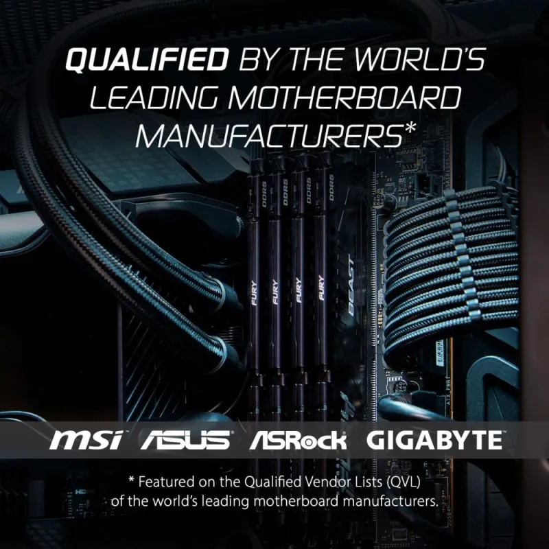 Kingston FURY Beast DDR5 RGB 32GB 6000MHz - Memoria Gaming