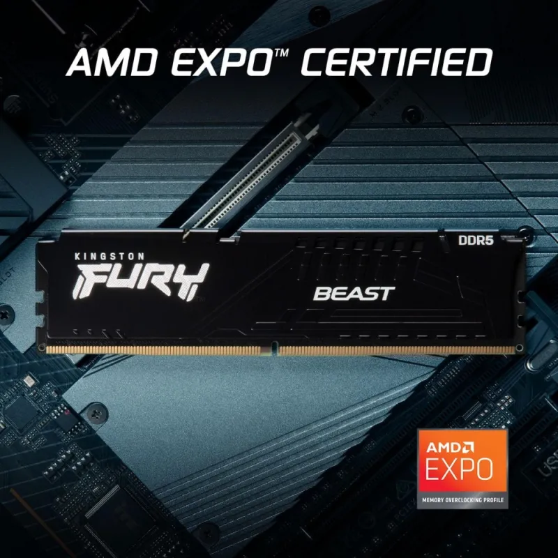 Kingston FURY Beast DDR5 RGB 32GB 6000MHz - Memoria Gaming