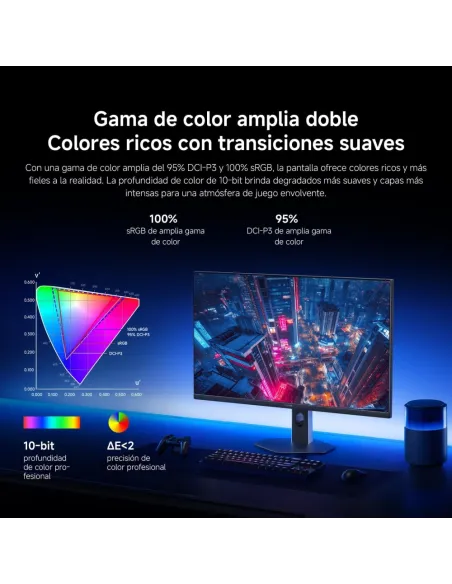 Xiaomi Monitor Gaming 2K 27 Pulgadas, 200Hz, 1ms GTG, HDR 400, P27QDB-RGGL