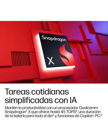 HP OmniBook 5 14-he0016ns Copilot+ PC Ordenador Portátil 14'' 2K Snapdragon X Plus 32GB RAM 1TB SSD Windows 11 Home
