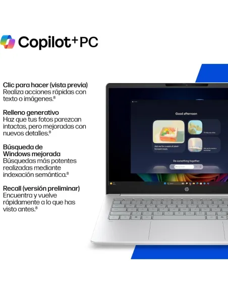 HP OmniBook 5 14-he0016ns Copilot+ PC Ordenador Portátil 14'' 2K Snapdragon X Plus 32GB RAM 1TB SSD Windows 11 Home