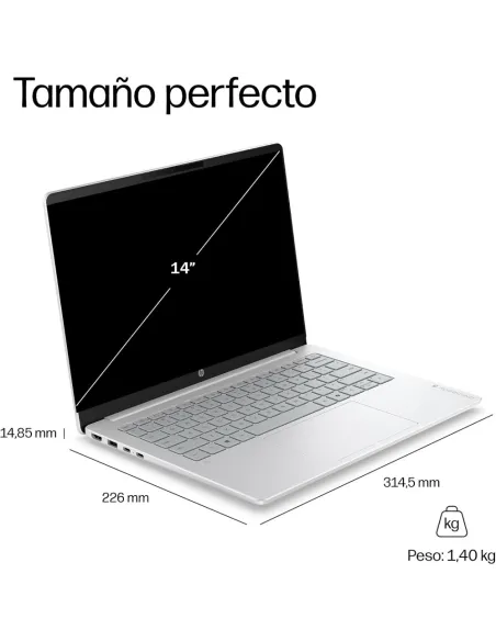 HP OmniBook 5 14-he0016ns Copilot+ PC Ordenador Portátil 14'' 2K Snapdragon X Plus 32GB RAM 1TB SSD Windows 11 Home