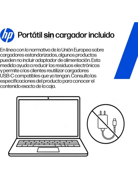 HP OmniBook 5 14-he0016ns Copilot+ PC Ordenador Portátil 14'' 2K Snapdragon X Plus 32GB RAM 1TB SSD Windows 11 Home