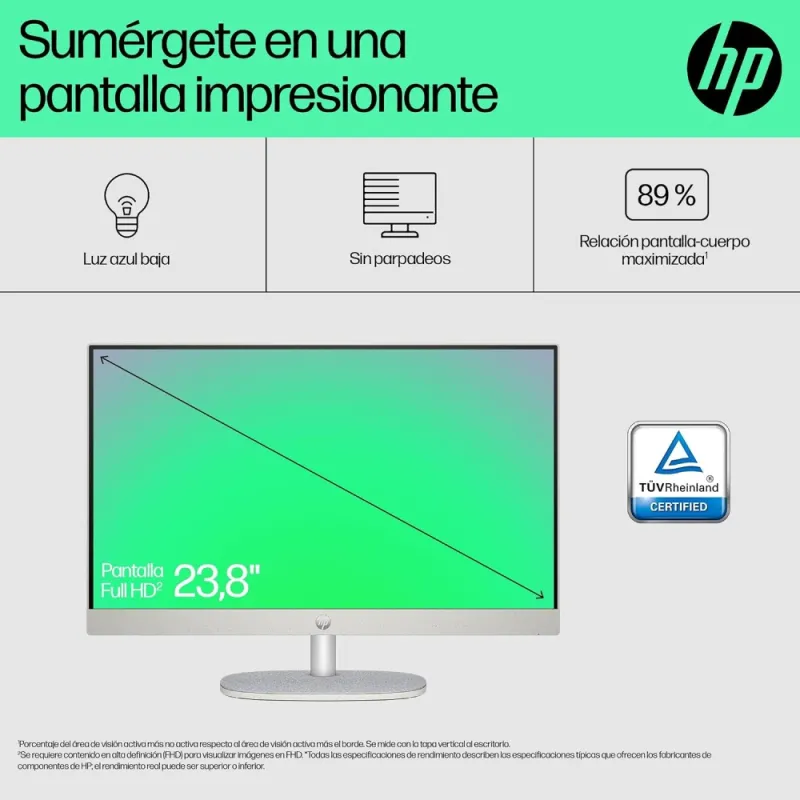 HP All-in-One 24-cr0013ss Ordenador Sobremesa 23,8'' Full HD Intel Core i3-N300 8GB RAM 512GB SSD
