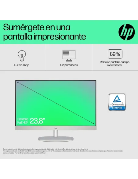 HP All-in-One 24-cr0013ss Ordenador Sobremesa 23,8'' Full HD Intel Core i3-N300 8GB RAM 512GB SSD