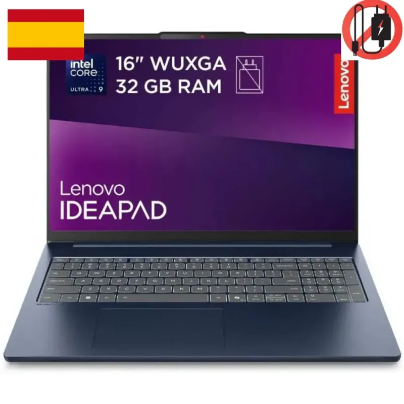 Lenovo IdeaPad Slim 5 Gen 10 Ordenador Portátil 16'' WUXGA Intel Core Ultra 9 185H 32GB RAM 1TB SSD Windows 11 Home Azul