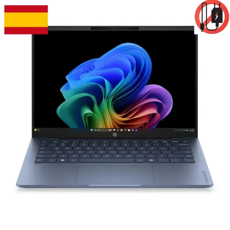 HP OmniBook 5 14-he0016ns Copilot+ PC Ordenador Portátil 14'' 2K Snapdragon X Plus 32GB RAM 1TB SSD Windows 11 Home